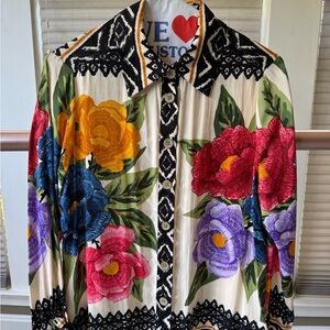 NWT Rachel Zoe Floral Multicolor Blouse